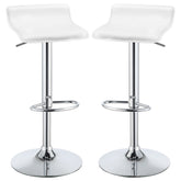 Bidwell Upholstered Adjustable Bar Stool Black (Set of 2)